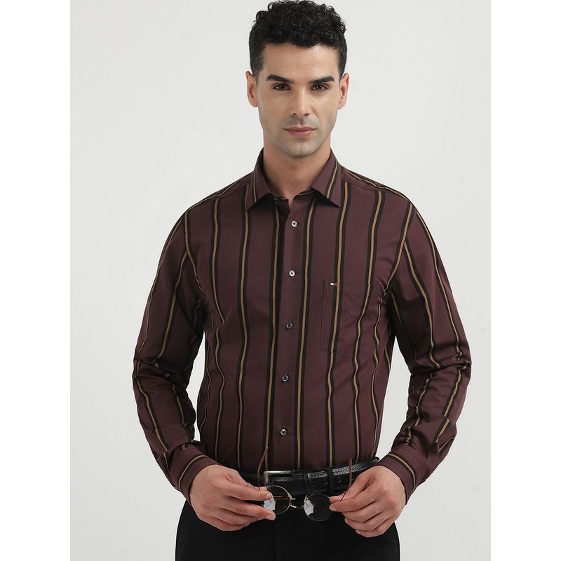 Tommy Hilfiger Striped Regular-Fit Dobby Woven Shirt (42)