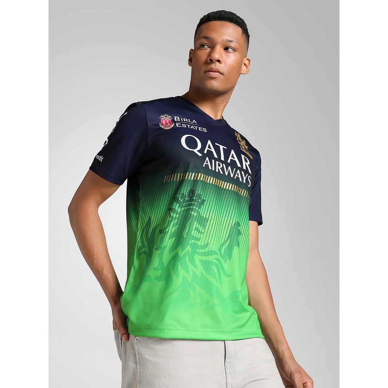 Puma Rcb 2025 Men's Green Replica Jersey (S)