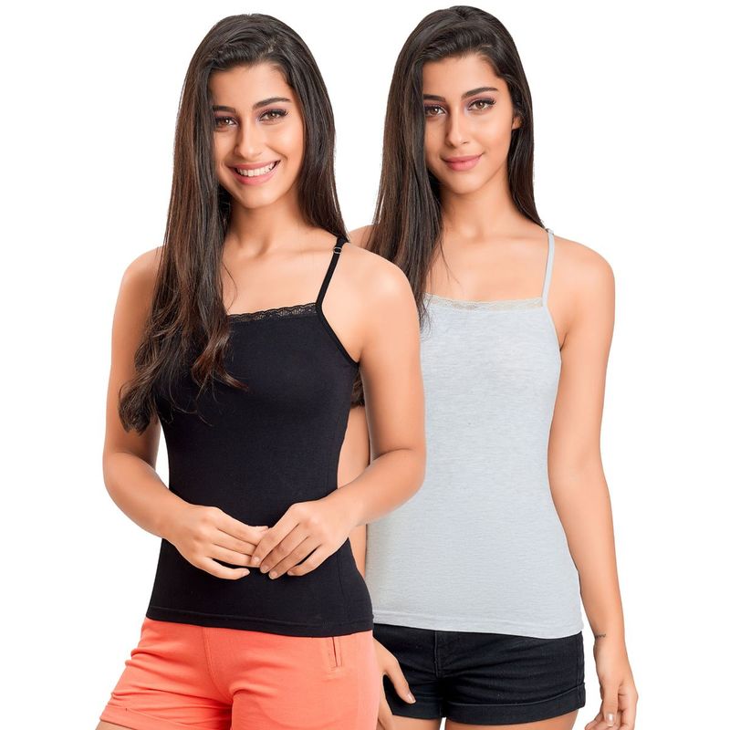 Juliet Women's Camisole Pack Of 2 JSC -804 - Multi-Color (S)