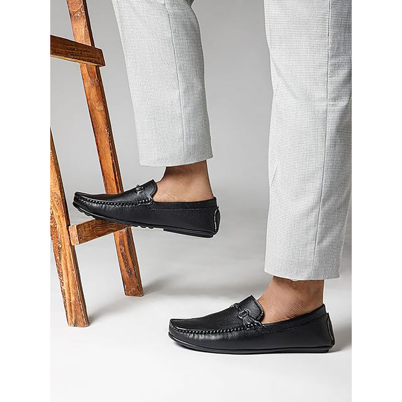 Cantabil Men Black Solid Lightweight Casual Loafers (UK 6)