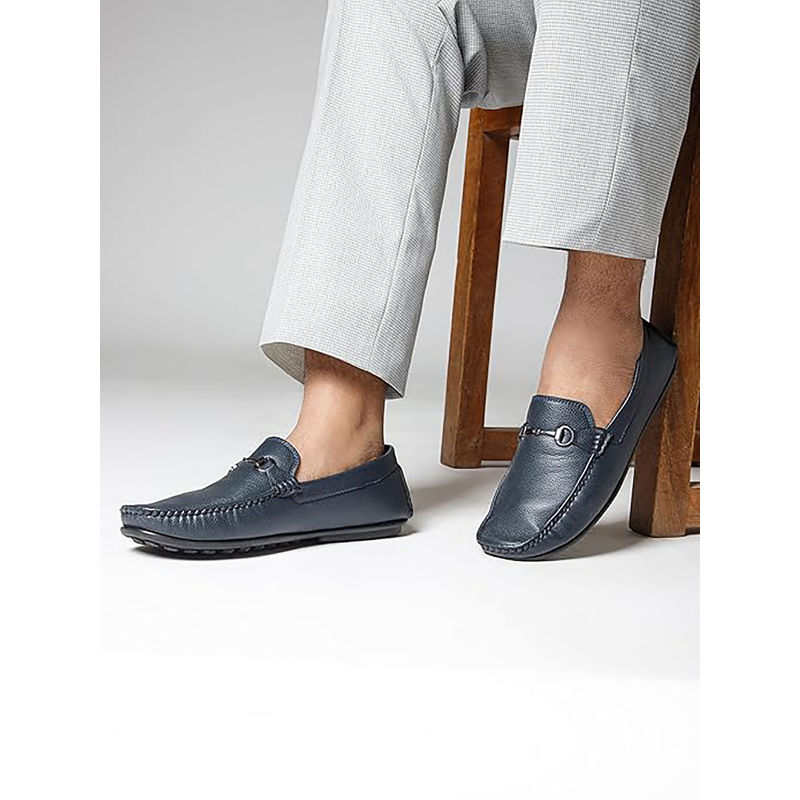 Cantabil Men Navy Blue Solid Lightweight Casual Loafers (UK 6)