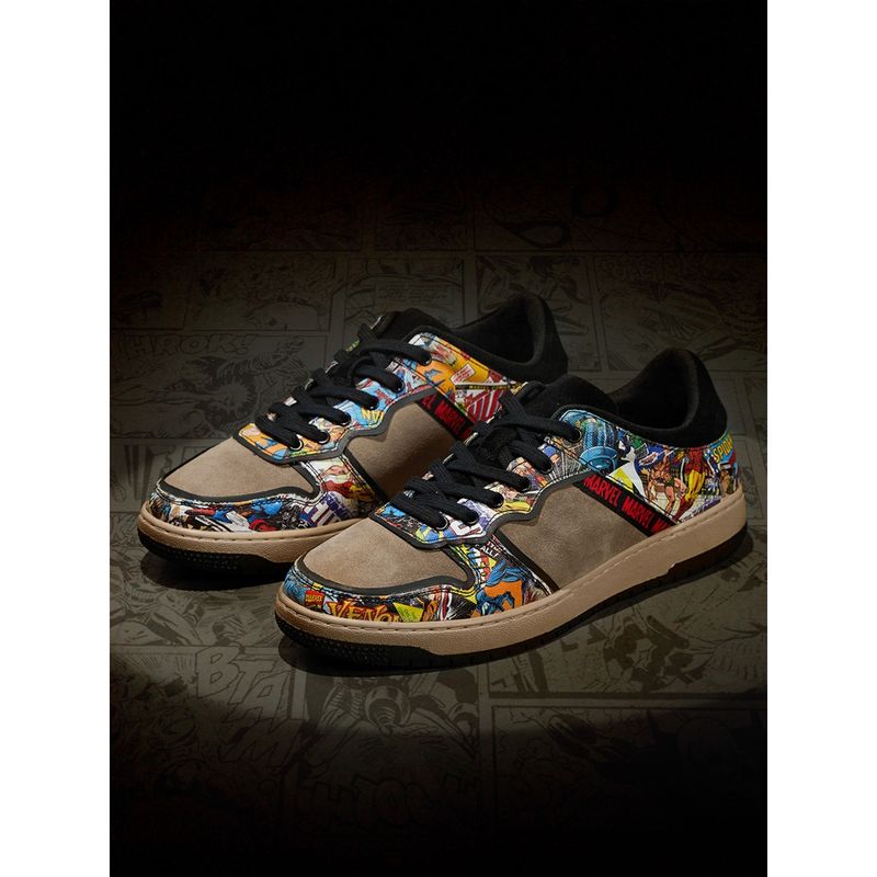 The Souled Store Marvel Comics Men Low Top Sneakers (UK 9)