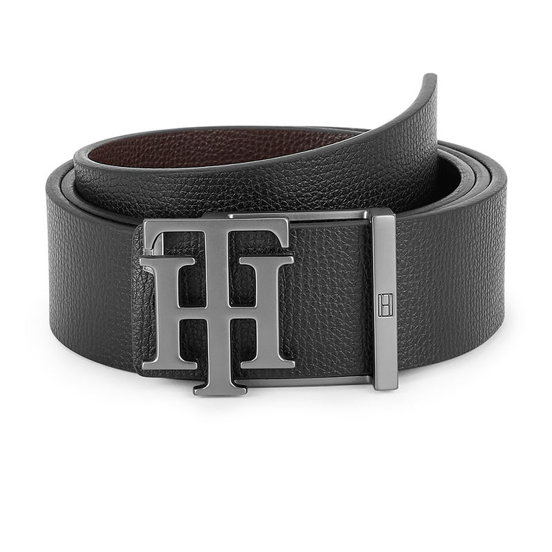 Tommy Hilfiger Accessories Branson Mens Leather Reversible Belt Black/brown - M