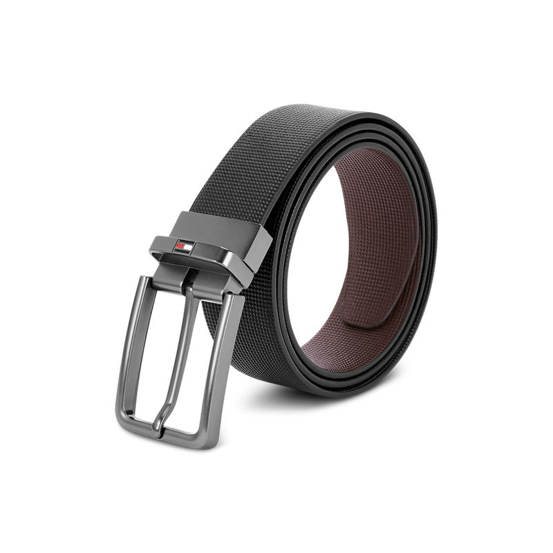 Tommy Hilfiger Munich Men Reversible Belt Black + Brown - L