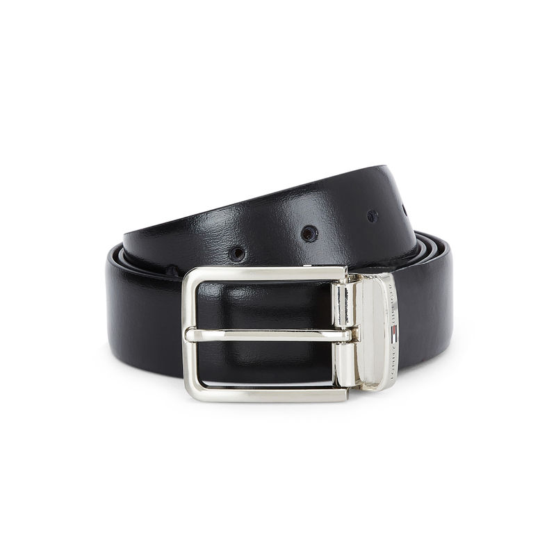 Tommy Hilfiger Men FRESNO PLUS Reversible Belt Black + Brown - L