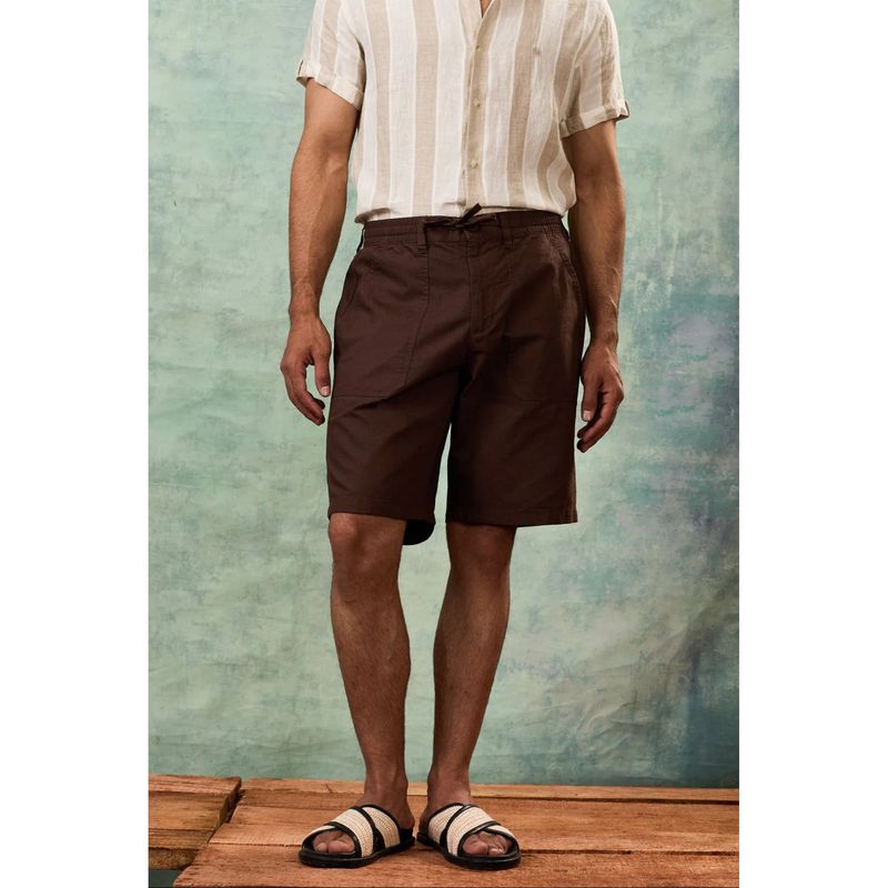 MH&Y Brown Bermuda Shorts (30)