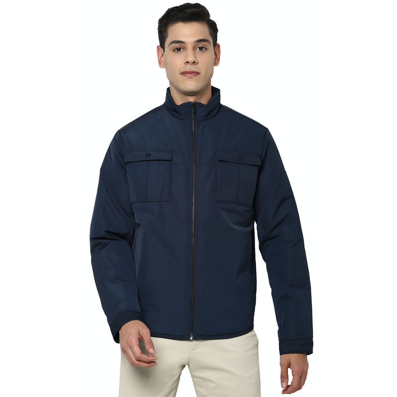 Allen Solly Navy Blue Jacket (L)