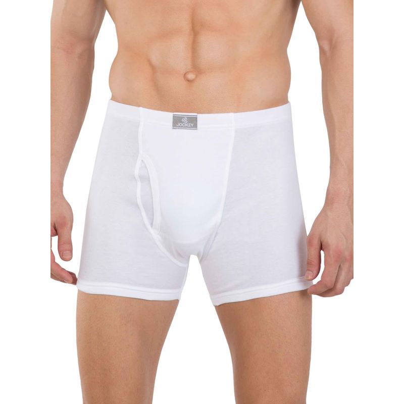 Jockey White Boxer Brief Pack of 2 - Style Number- 8008 (XL)