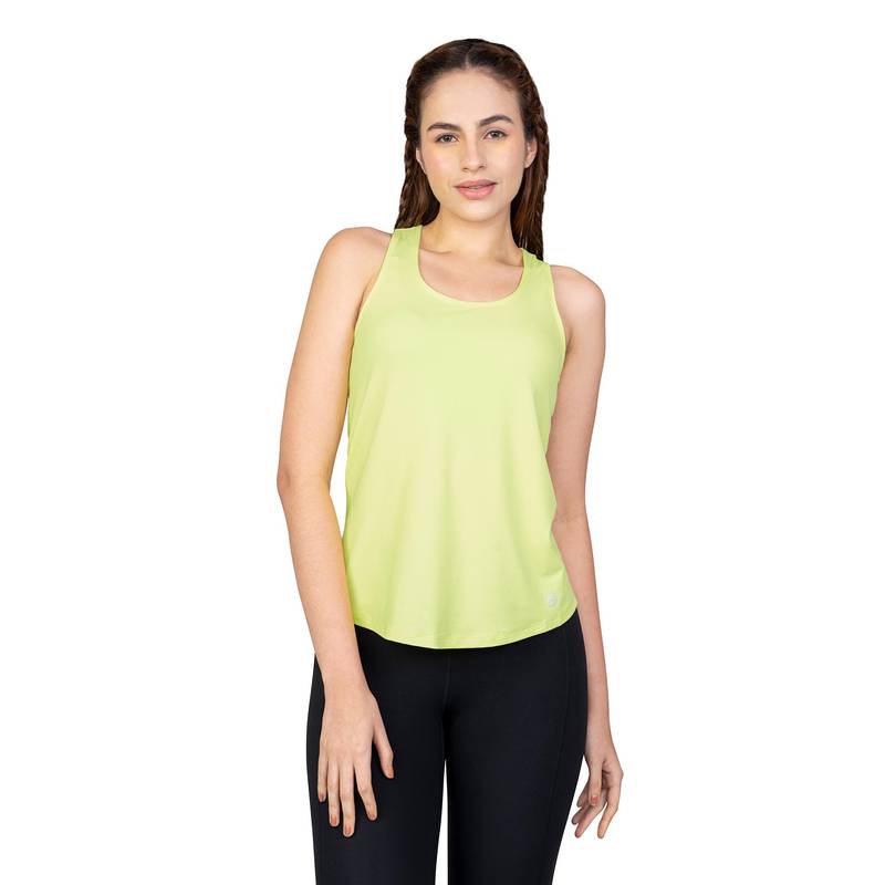 ENABL LIFE Energize Racerback Yellow Tank Top (M)