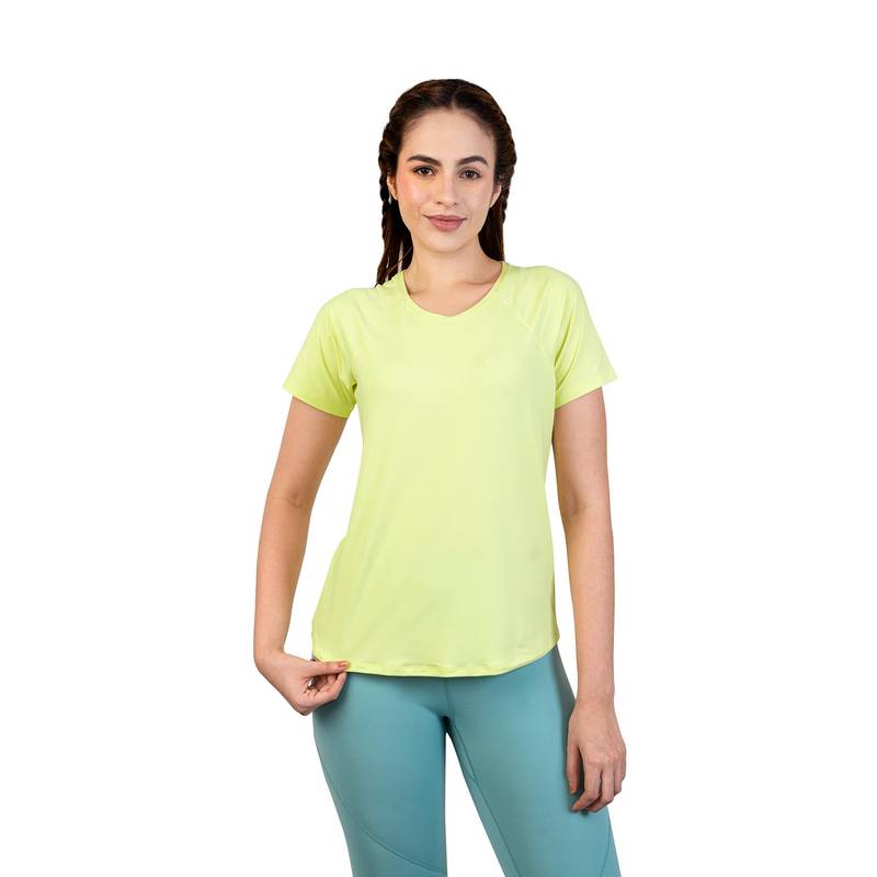 ENABL LIFE Energizre Crew Neck Yellow T-Shirt (XS)