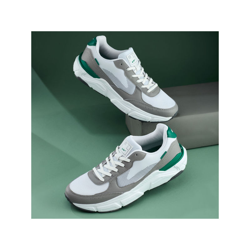 Campus POD White &Grey Men Sneakers (UK 8)