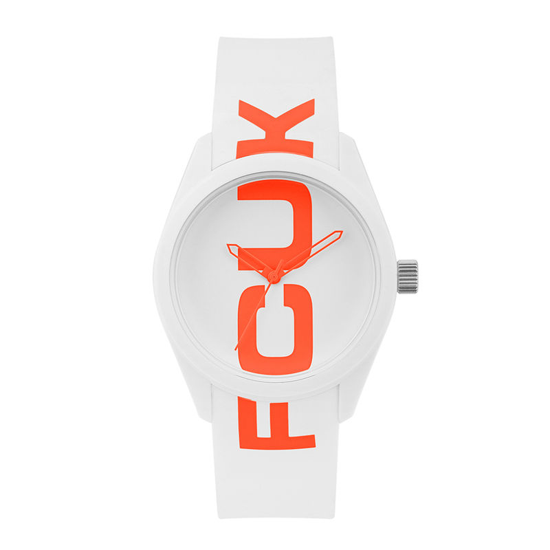 FCUK White Dial Analog Watches For Men   Women   FC150W