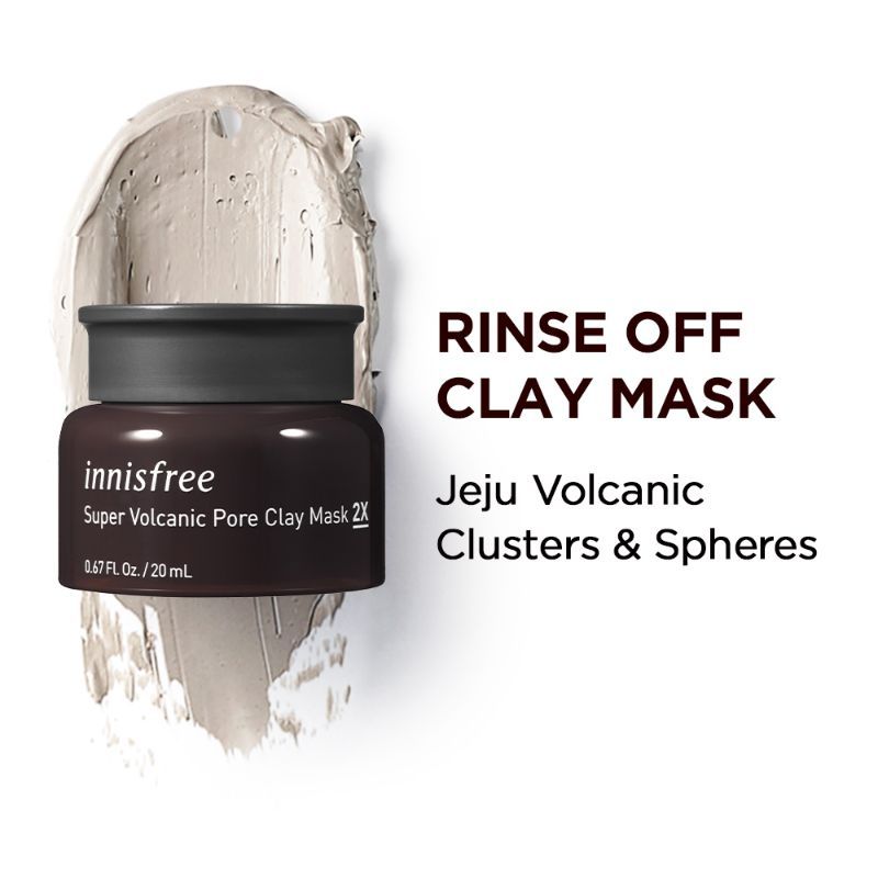 Innisfree Pore Clearing Clay Mask 2X With Volcanic Clusters - Mini
