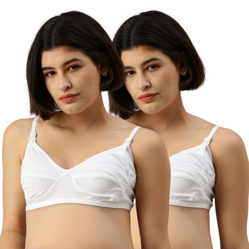 Morph Maternity Pack Of 2 Nursing Bras - White (32B)