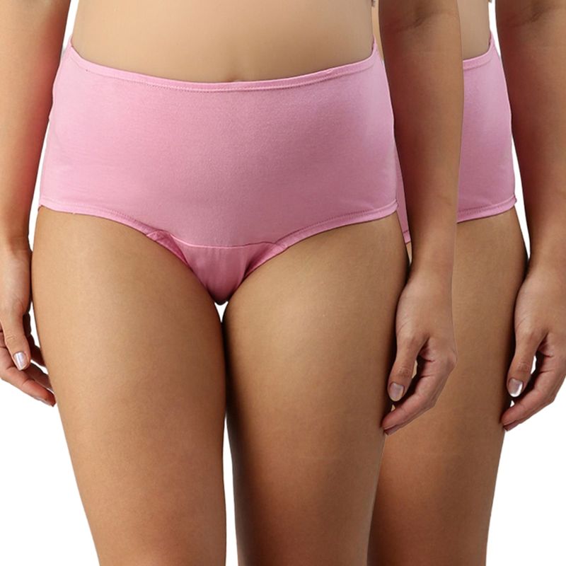 Morph Maternity Pack Of 2 Maternity Hygiene Panties - Pink (M)