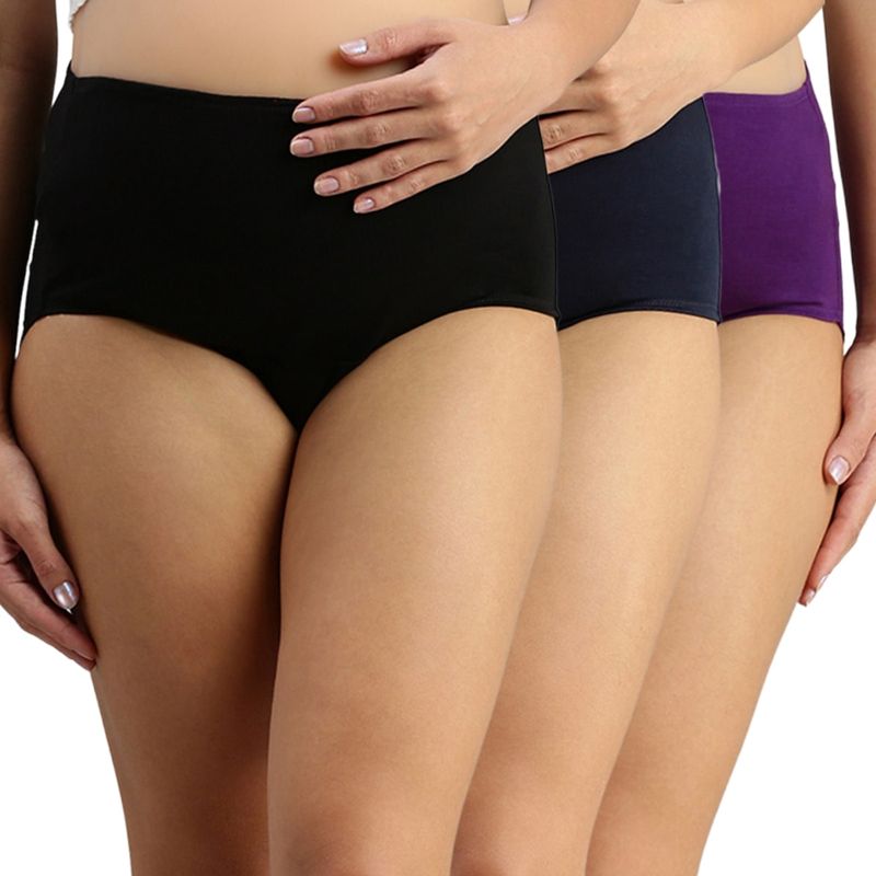 Morph Maternity Pack Of 3 Maternity Hygiene Panties - Multi-Color (L)