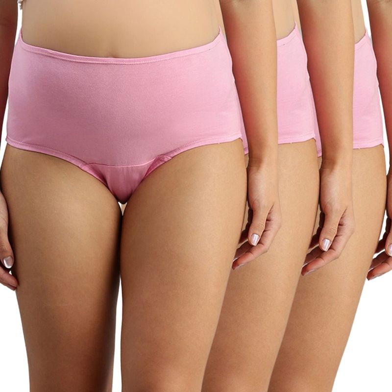 Morph Maternity Pack Of 3 Maternity Hygiene Panties - Pink (M)