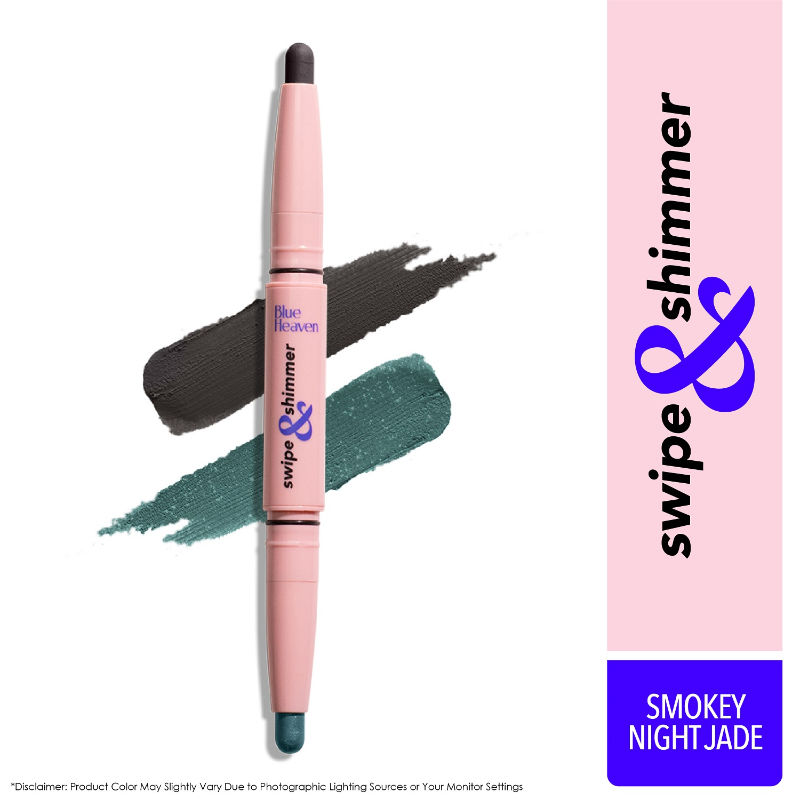 Blue Heaven Swipe & Shimmer Extreme Hold Eyeshadow Stick - Smoky Night Jade