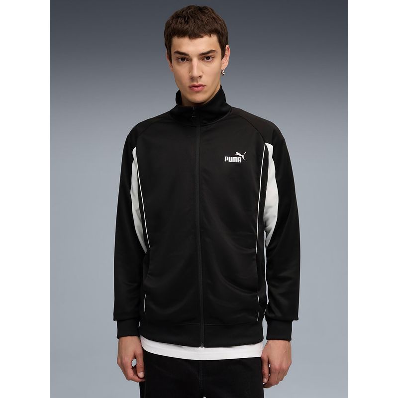Puma Black Polyester Solid Jacket (S)