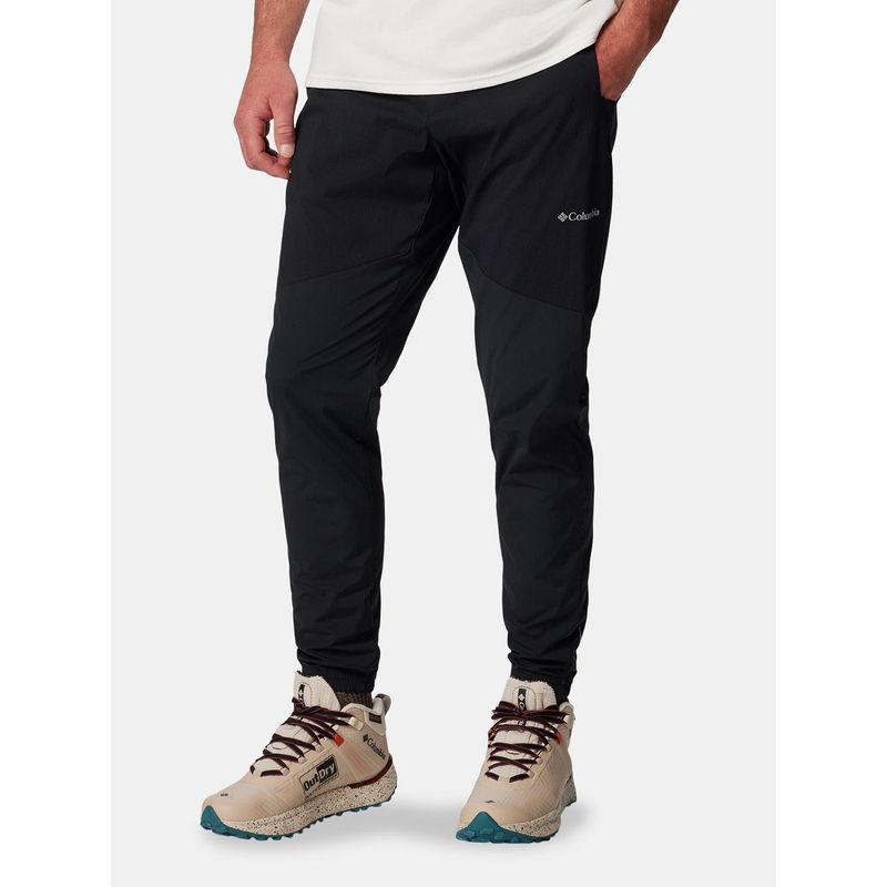 Columbia Black Nylon Solid Joggers (L)