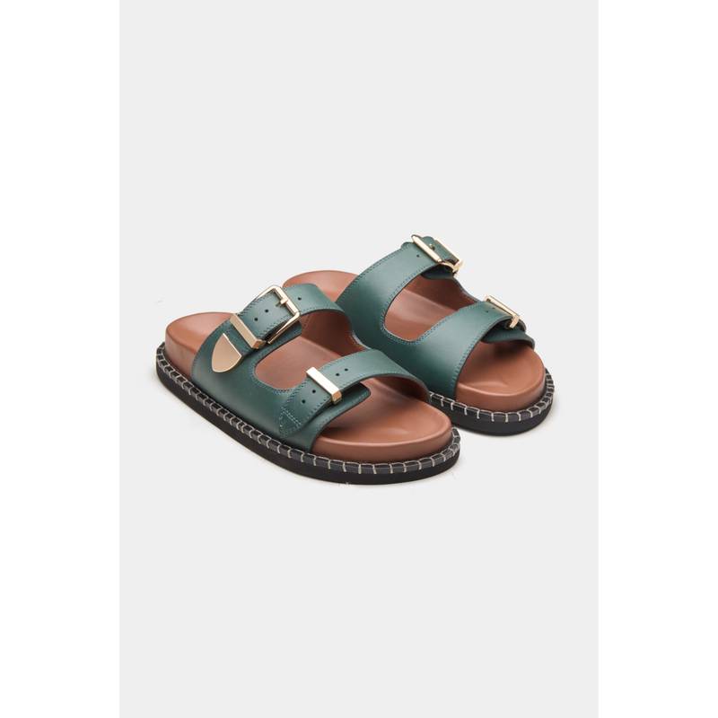 Oroh Women Green Modica Sandals (EURO 36)