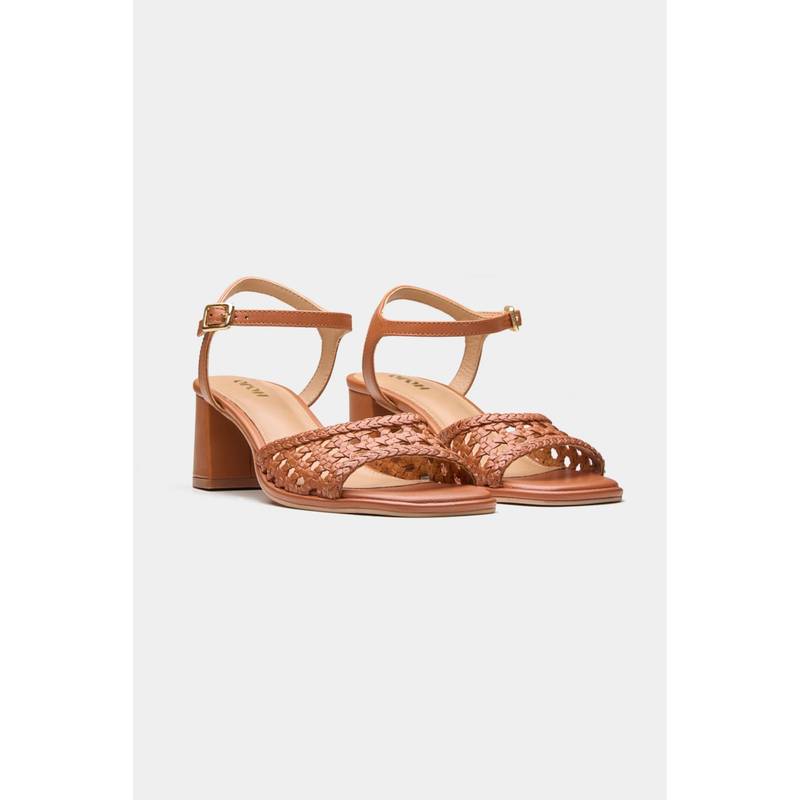 Oroh Women Brown Celeste Block Heels (EURO 36)