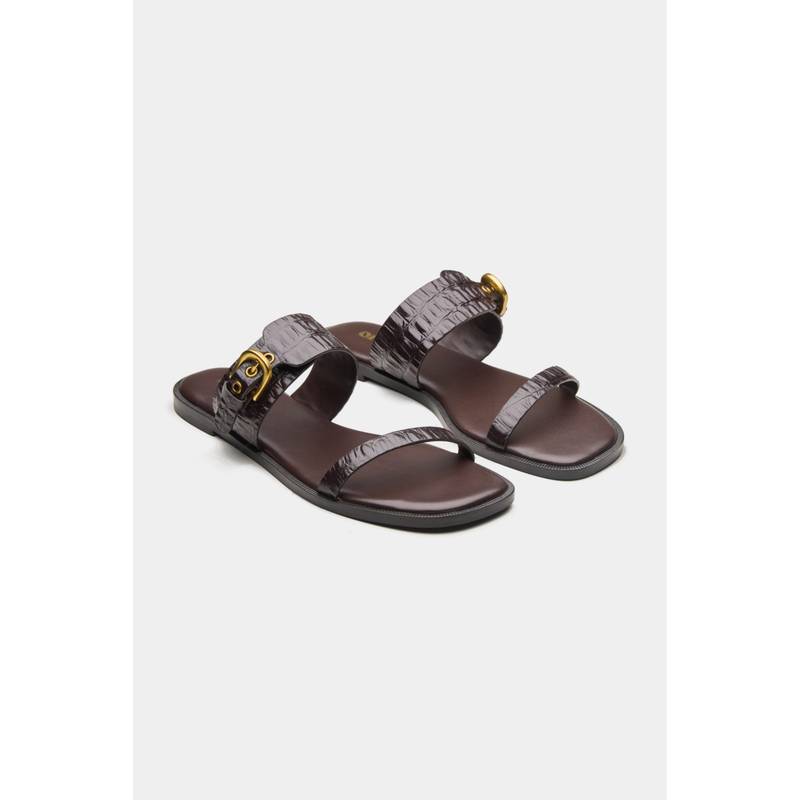 Oroh Women Dark Brown Lunara Flats (EURO 37)
