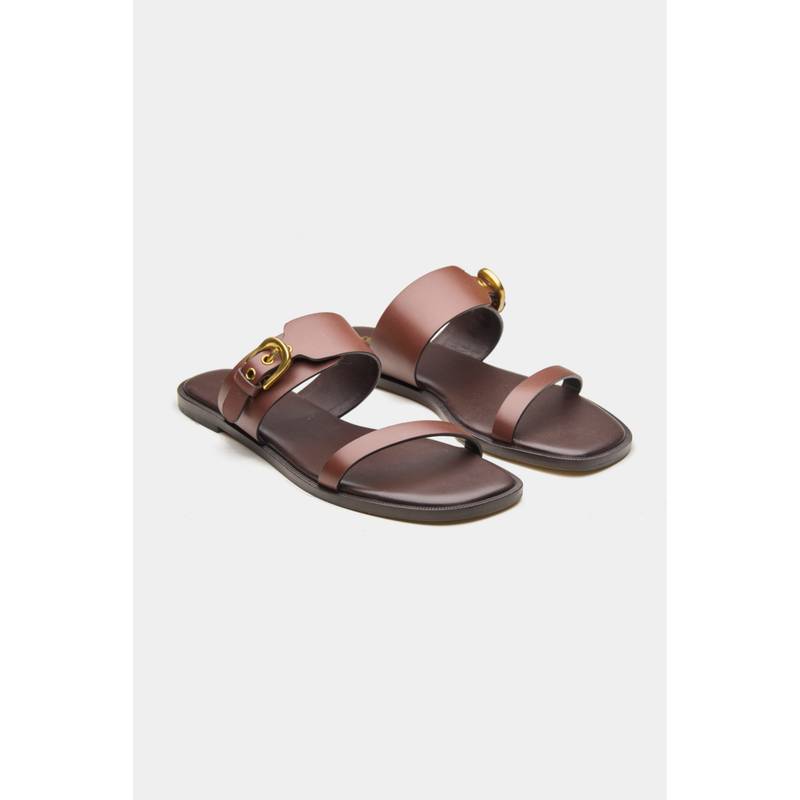 Oroh Women Brown Lunara Flats (EURO 37)