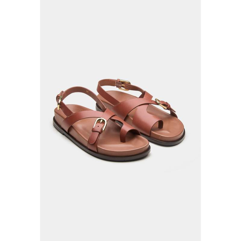 Oroh Women Brown Proxima Sandals (EURO 37)