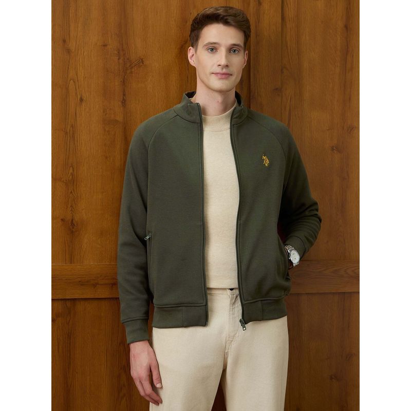 U.S. POLO ASSN. Olive Green Mens Jacket (M)