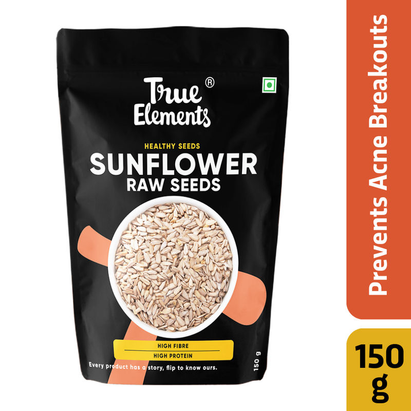 True Elements Raw Sunflower Seeds - Prevents Acne Breakouts