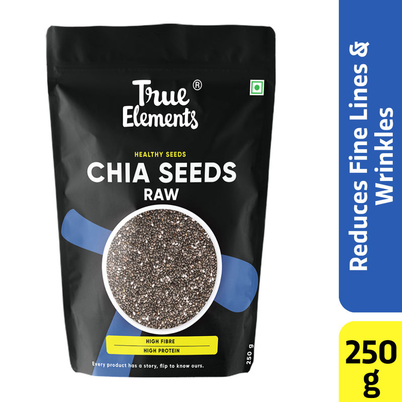True Elements Raw Chia Seeds - Helps Reduces Fine Lines & Wrinkles