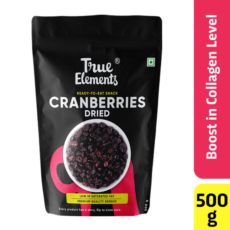 True Elements Dried Whole Cranberries - Helps Boosts Collagen Level