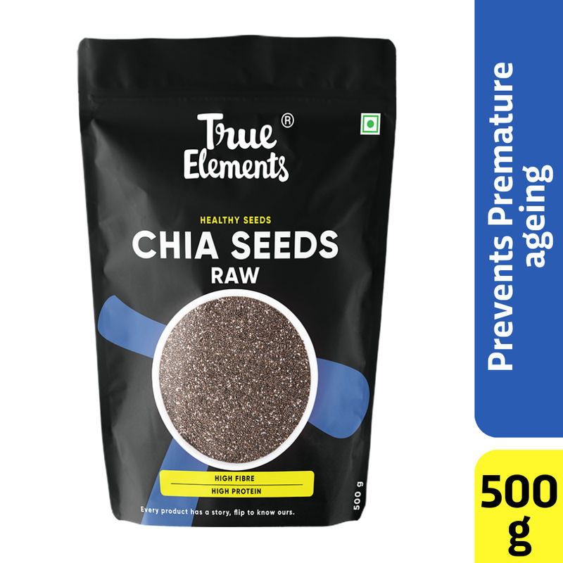 True Elements Raw Chia Seeds - Prevents Premature Ageing