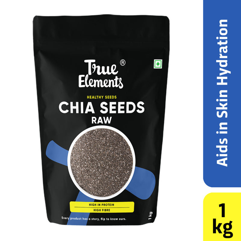 True Elements Raw Chia Seeds - Aids in Skin Hydration