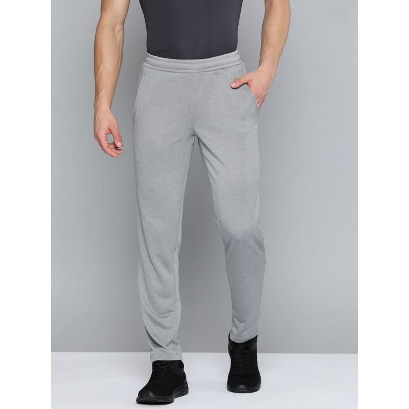 Alcis Men Grey Melange Solid Track Pants (M)