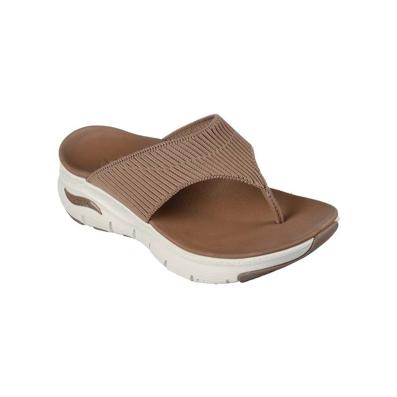 SKECHERS Women ARCH-FIT EASY DAY Sandals - Brown (UK 6)