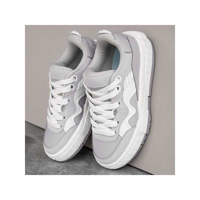 Red Tape Women Colorblocked Grey Super Sneakers (UK 3)