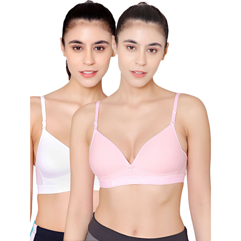 Bodycare Seamless Wire Free Padded Sports Bra-Pack Of 2 - Multi-Color (30B)