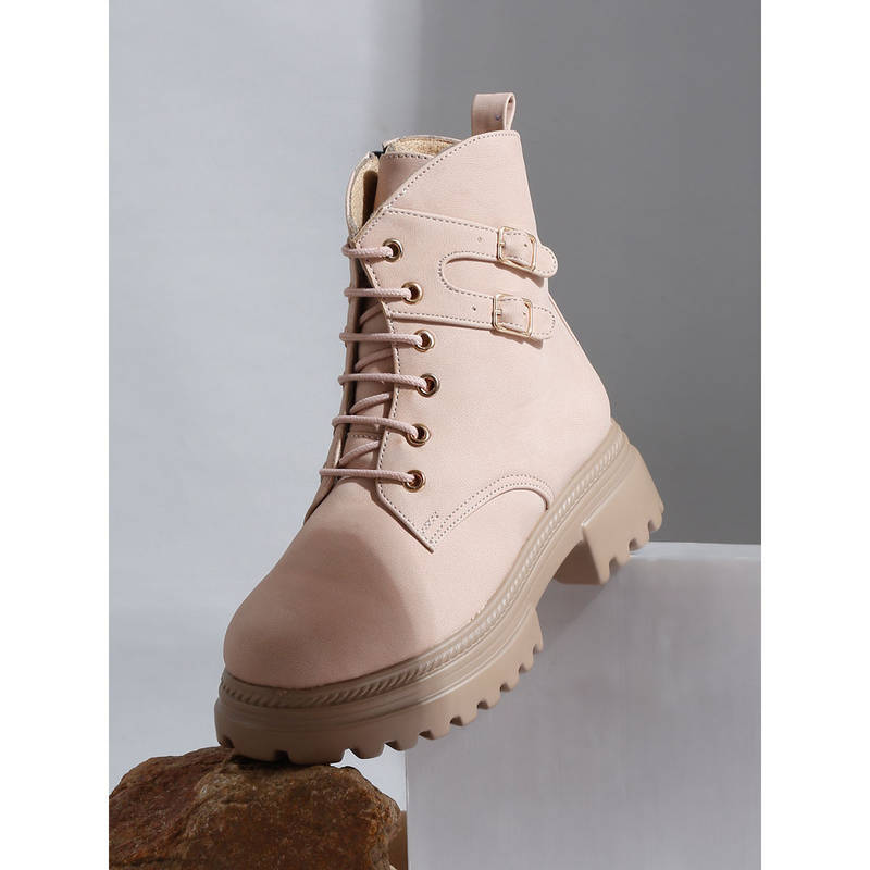 VALIOSAA Solid Brown Brogues Boots (EURO 40)
