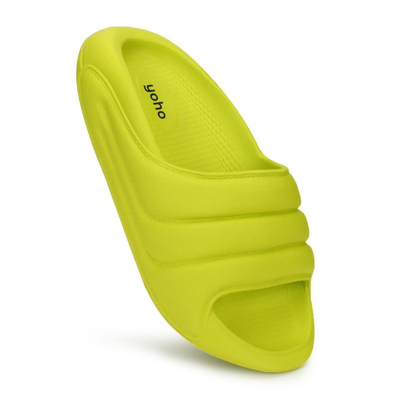 Yoho Green Anti-Slip Sole Sweat Free Super Flexible Dolphy Eva Sliders (UK 5)