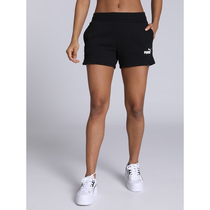 Puma Essentials 4" Sweat Womens Black Shorts (L)