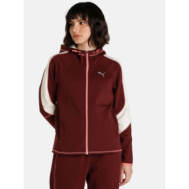 Puma Evostripe Full-Zip Women Purple Hoodie (XS)