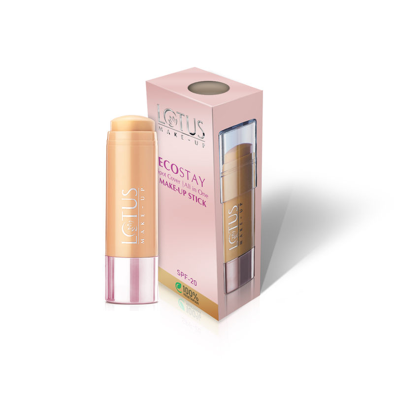 Lotus Make-Up Ecostay Spot Cover All-in-One Make-Up Stick SPF20 - Rich Shell
