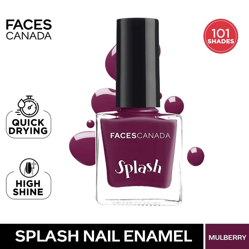 Faces Canada Splash Nail Enamel - Mulberry 134