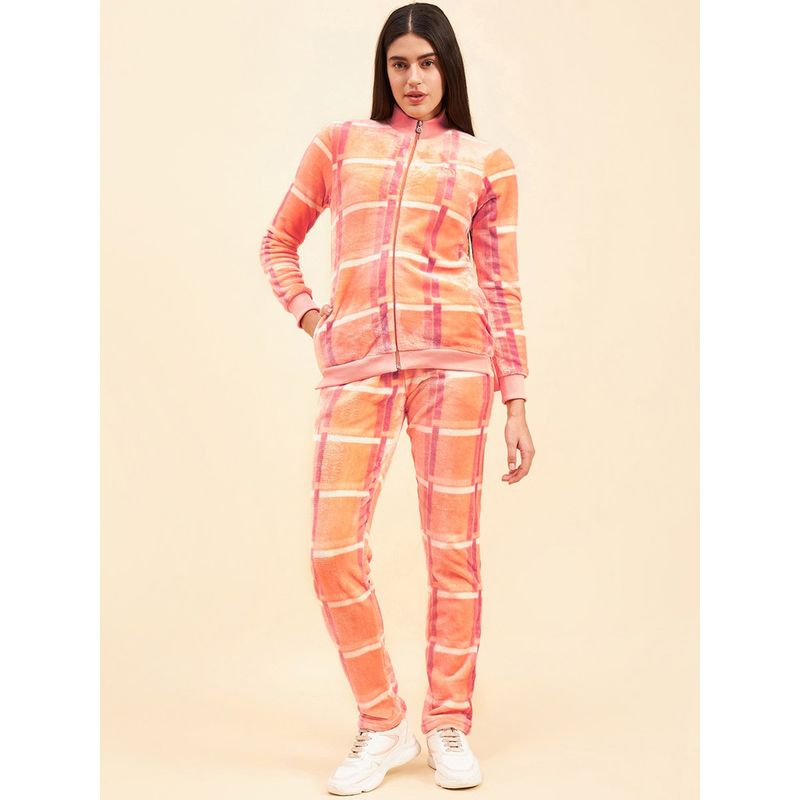 Sweet Dreams Women Checks Track Suit (Set of 2) (M)