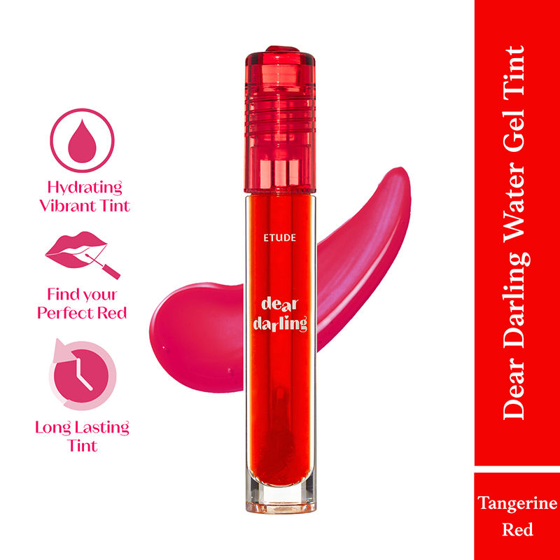 ETUDE Dear Darling Water Gel Tint Lipstick - 01 Tangerine Red