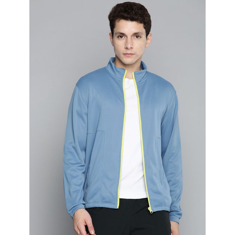 Alcis Men Blue Solid Jacket (M)