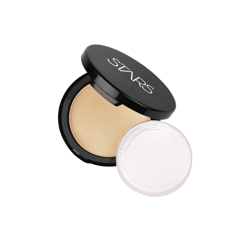 Stars Cosmetics Photo Fix Hd 2 In 1 Powder + Foundation For Face Makeup Matte Finish - Apricot