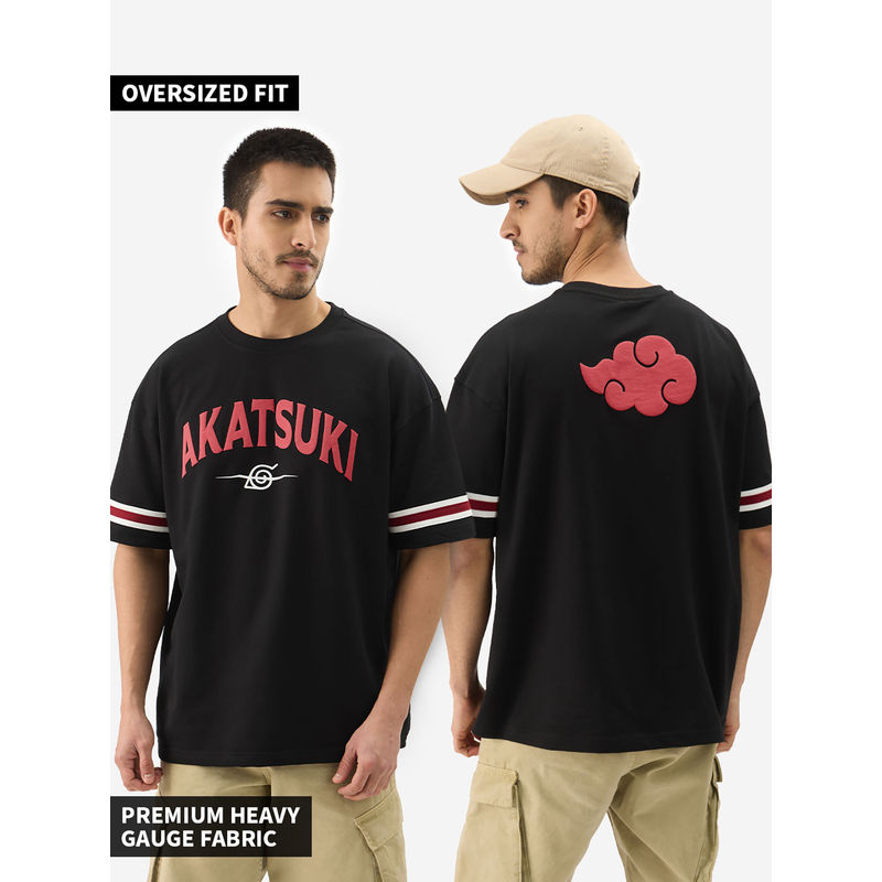 The Souled Store The Soulted Store Official Naruto Akatsuki Oversized T-Shirt (L)